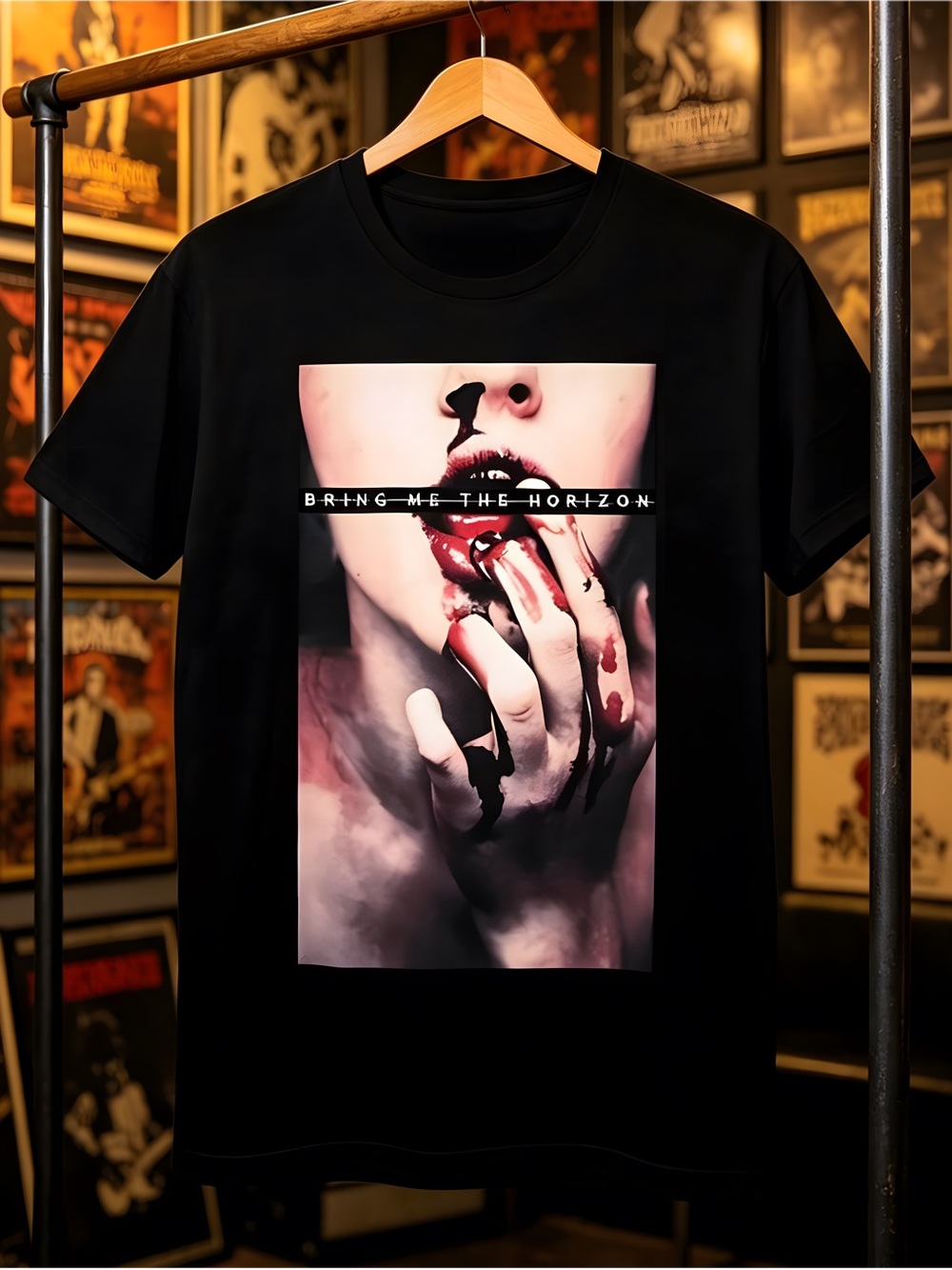 Bring Me The Horizon Bloodlust Jumbo Print Unisex Graphics Black T-Shirt